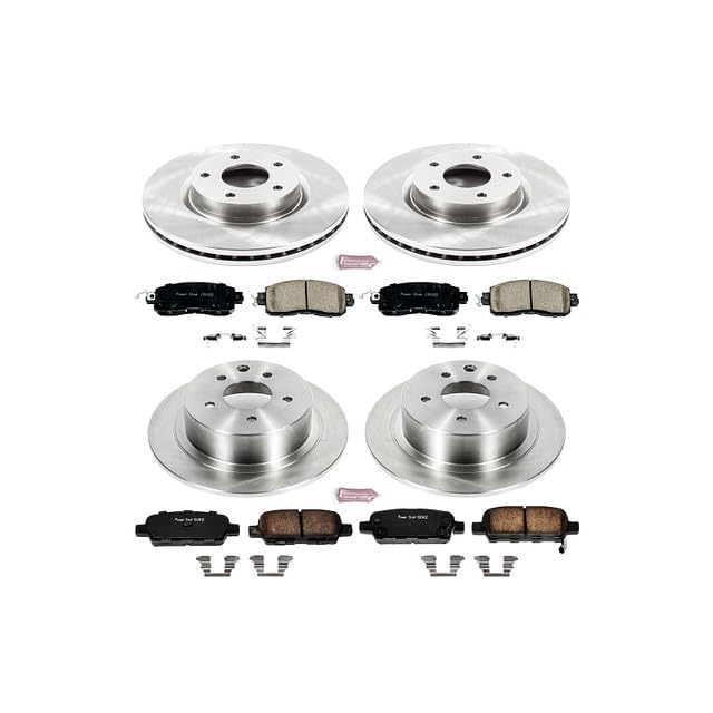 PowerStop Z17 Replacement Brake Pad & Rotor Kit Front & Rear KOE6495