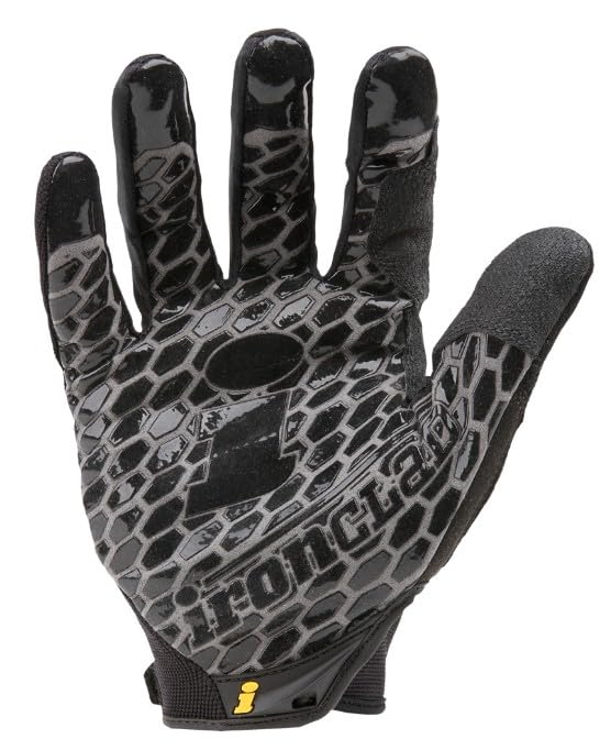 Ironclad Box Handler Work Gloves BHG, Extreme Grip, Performance Fit, Durable, Machine Washable, (1 Pair), X-Large - BHG-05-XL, Black