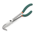SPEEDWOX 90 Degree Long Reach Bent Nose Pliers 10 Inches Serrated Teeth