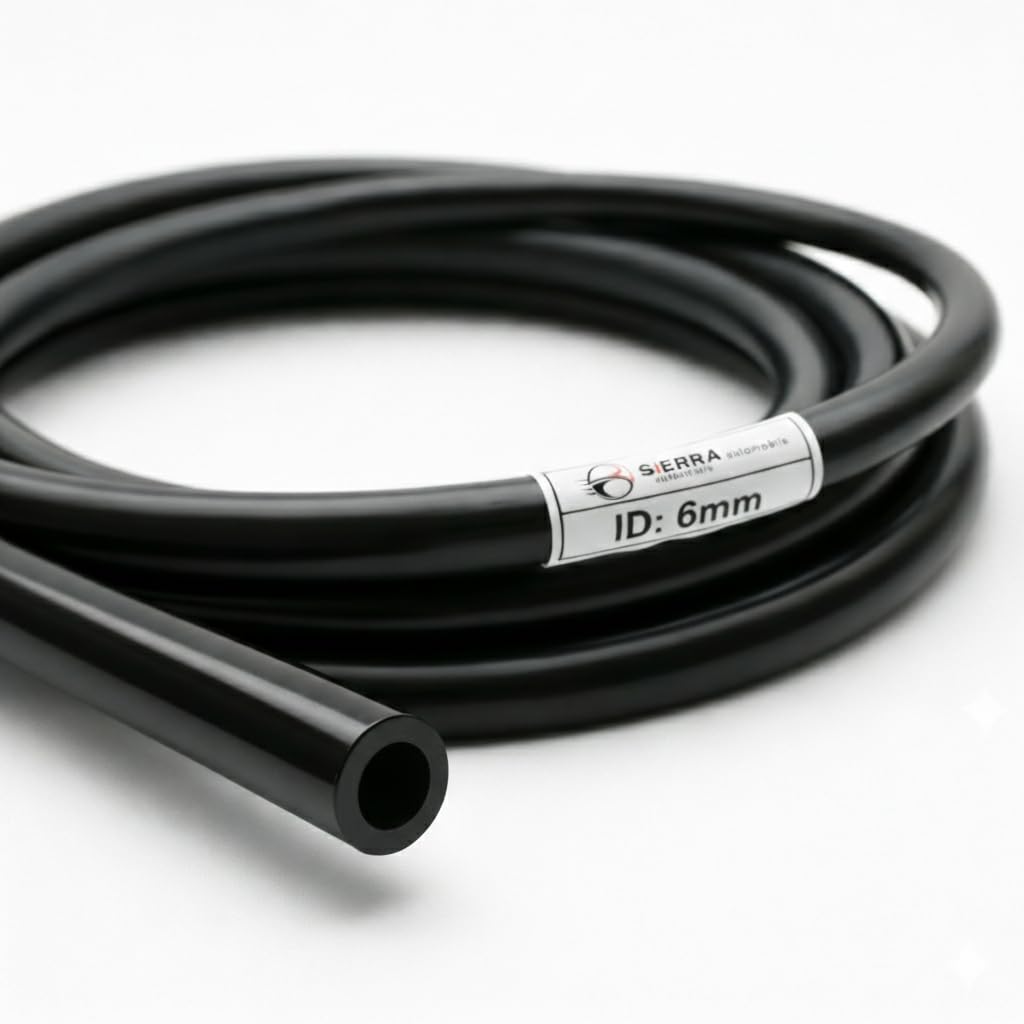 High Performance Silicone Vacuum Hose Kit - 6mm (1/4") ID, 150 PSI Max Pressure, Ultra High Temp Resistance Tubing for Automotive Turbo, Engine & Air Intake - 5ft