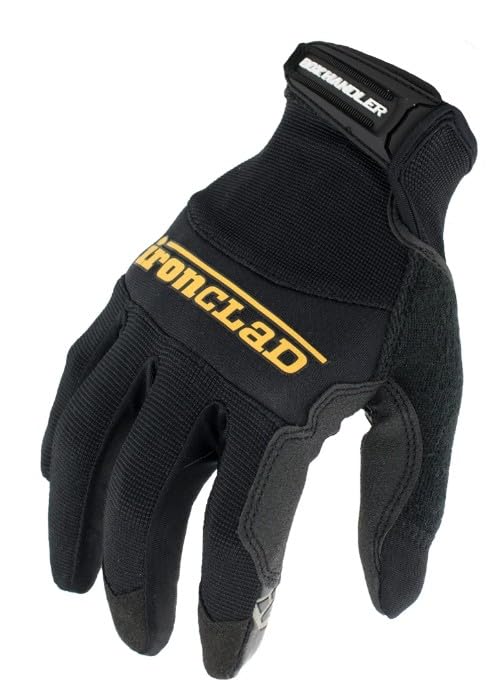 Ironclad Box Handler Work Gloves BHG, Extreme Grip, Performance Fit, Durable, Machine Washable, (1 Pair), X-Large - BHG-05-XL, Black