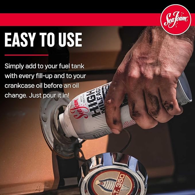 High Mileage Motor Treatment HM16 – Gas & Oil Additive for Fuel Injectors, Oil Burning & Engine Lubrication | 2 Pack Special | 32 oz Total