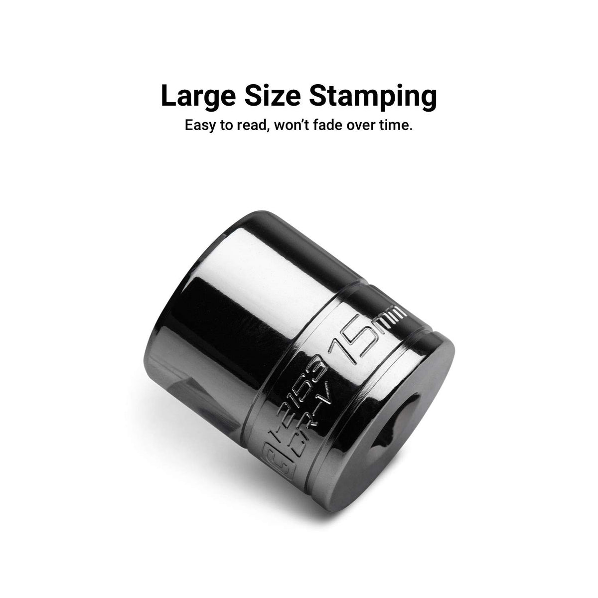 Capri Tools 14 mm Shallow Socket, 3/8-Inch Drive, 6-Point, Metric
