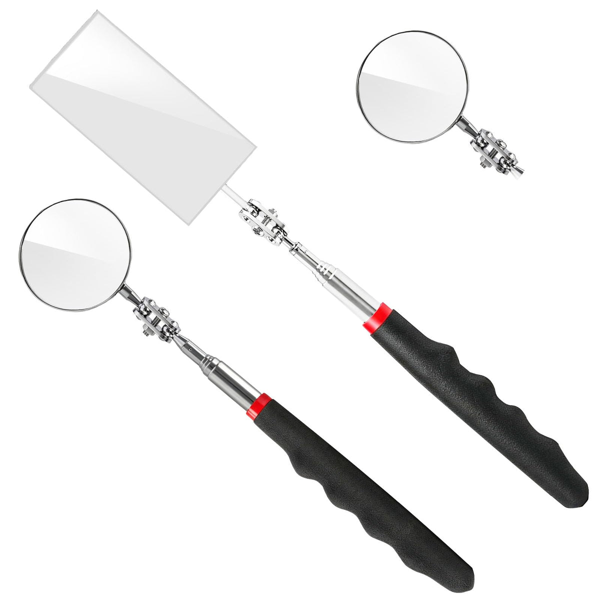 Tuewuqo 2 Pack Telescoping Inspection Mirror for Mechanic