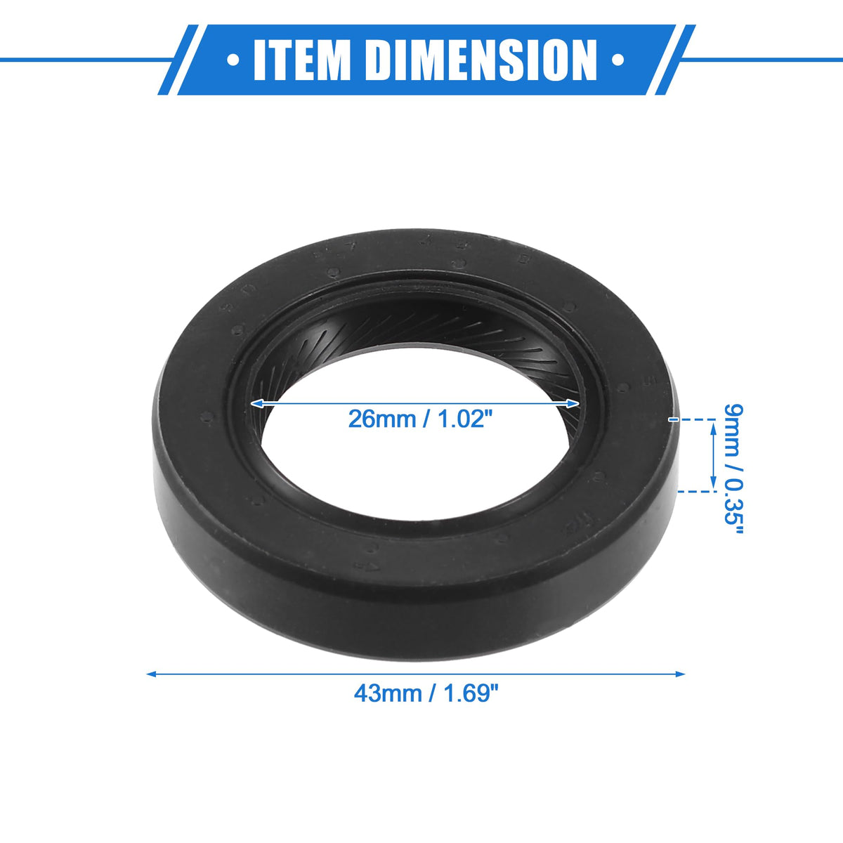 VekAuto 2 Pcs Engine Camshaft Seals Compatible for Honda CR-V 1997-2001, Durable Rubber Black Oil Seal