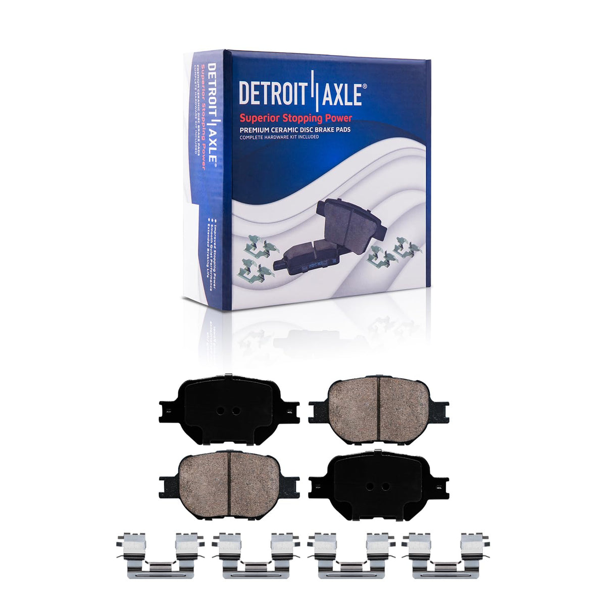 Detroit Axle - Drilled and Slotted Brake Kit for 05-10 Scion TC