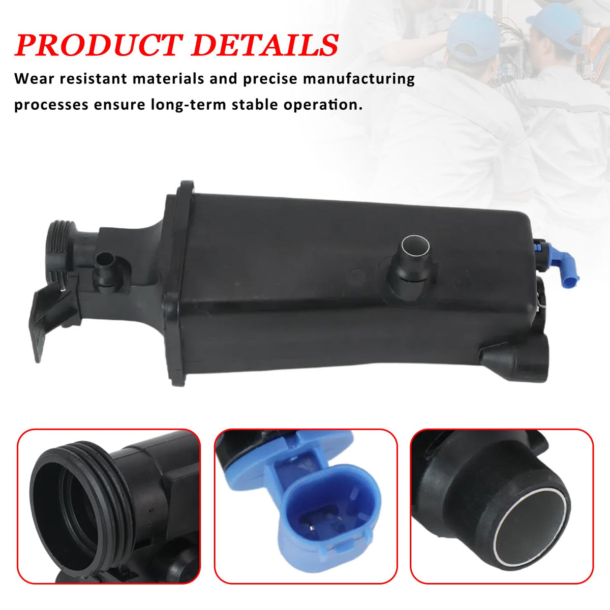 9PCS Engine Coolant Overflow Recovery Reservoir Tank Kit for BMW 1998-2006 E46 320i 320Ci 323i 325i 323Ci 328Ci 325Ci 328i 330i 330Ci 316i 318i, OE# 17117573781 17111437362 11537502525 11531436410