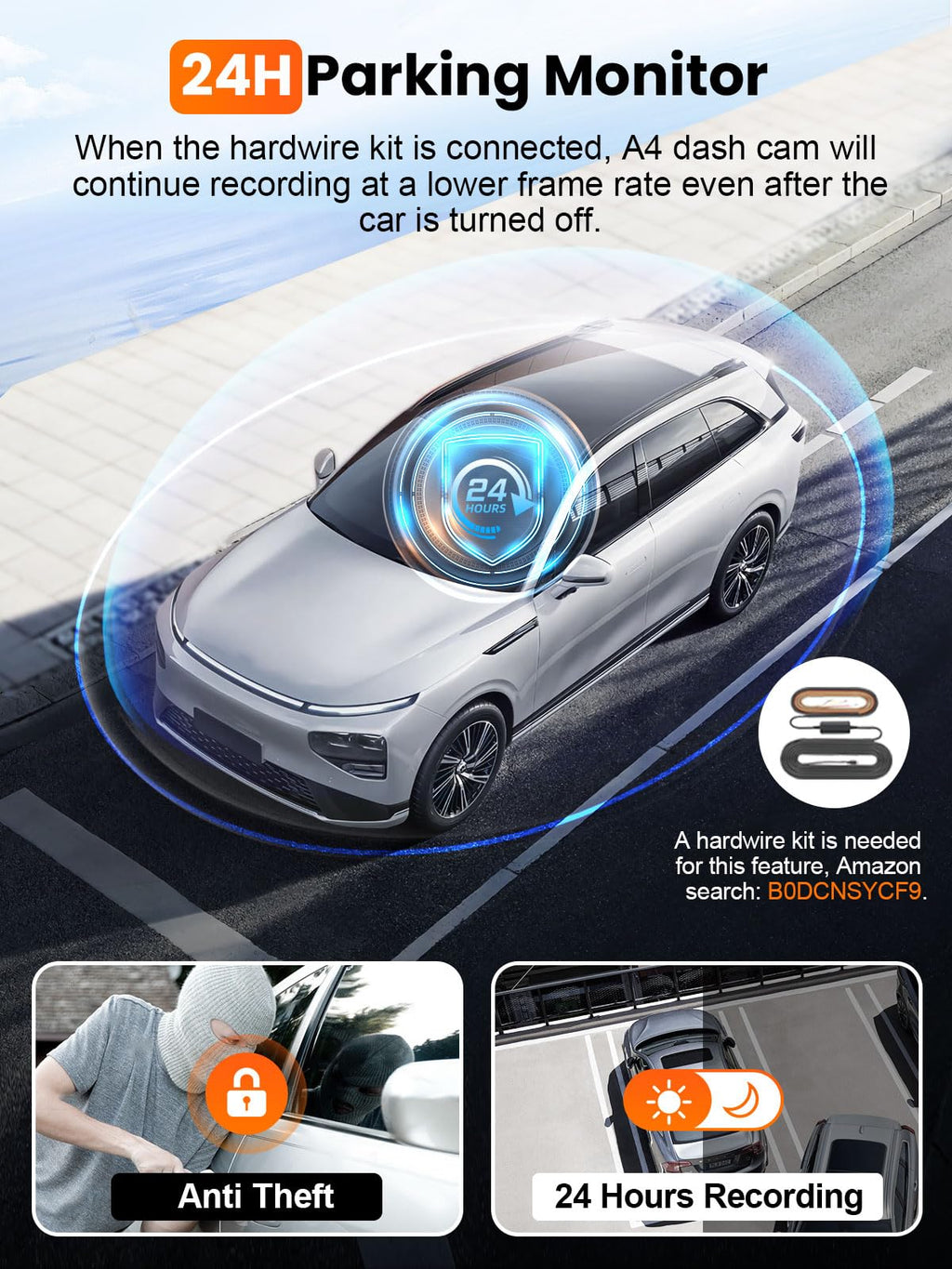 Affver 4K+2.5K Dash Cam Front and Rear, Built-in 5G WiFi 6 GPS Dual Dashcam