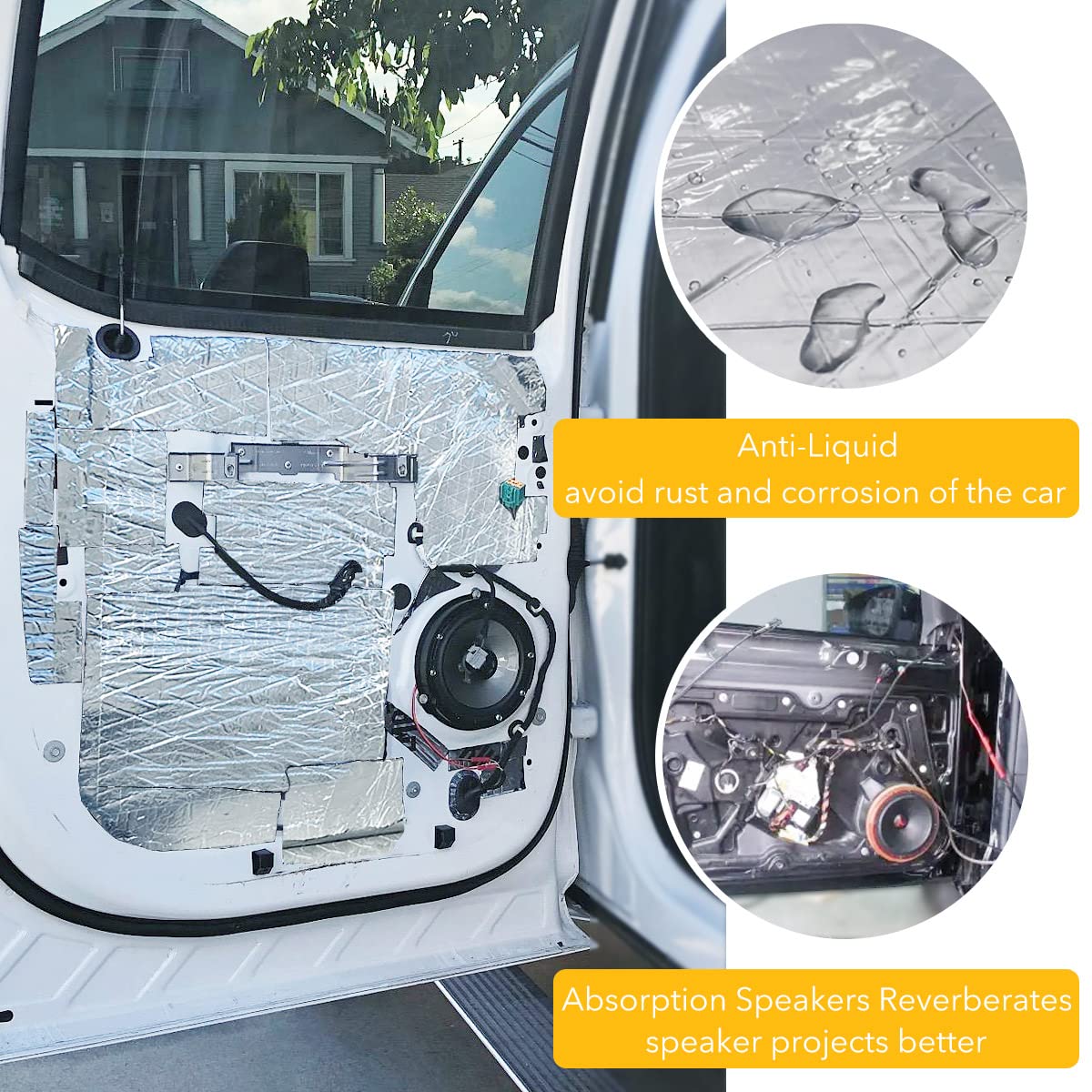 KOIKEY Car Sound Deadening Mat, 197 Mil 8.7 sqft Sound Deadener