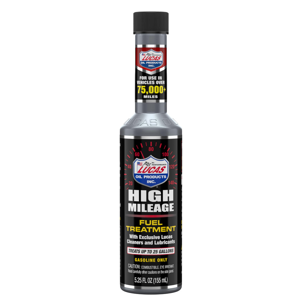 Lucas Oil 5.25 Oz. High Mileage Fuel Treatment - 1 Each