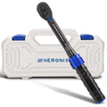 HERONIX 1/4-Inch Drive Click Torque Wrench, 20-240 in.-lb / 2.3-27.1 Nm, Adjustable Dual-Direction 72-Tooth Inch Pound Torque Wrench for Bike, Motorcycle & Small Engine Repair