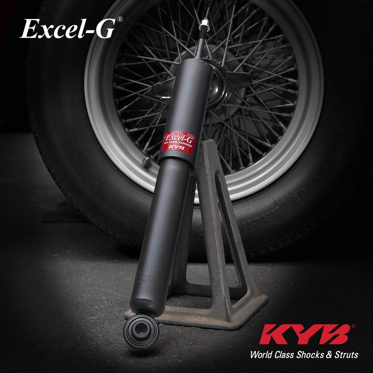 KYB 341261 Excel-G Gas Strut, Black , Silver