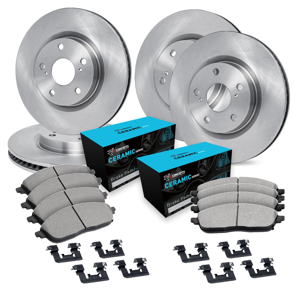 R1 Concepts Front and Rear Brake Kit Fits 2016-2019 Hyundai Sonata