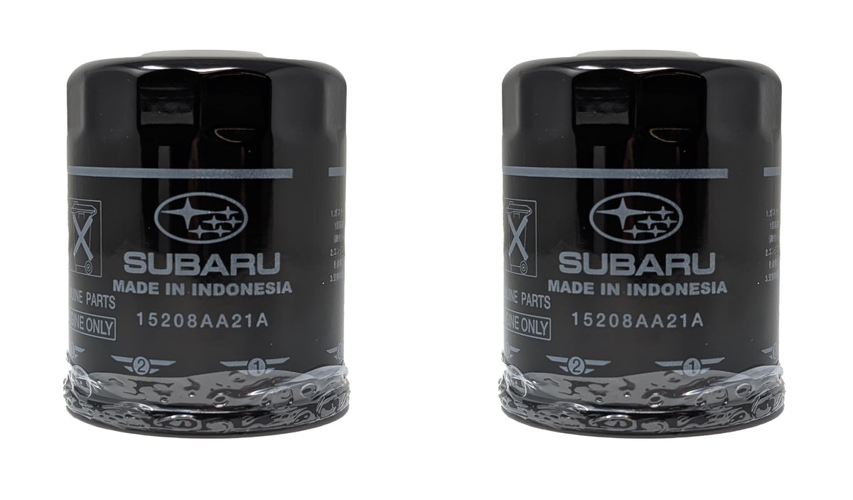 Subaru Engine Oil Filter & Crush Washer Kit (1, 2, 3, 6, 12 pks available) Outback Legacy Impreza Forester XV Crosstrek Ascent 15208AA21A 803916010 (2 Pack)