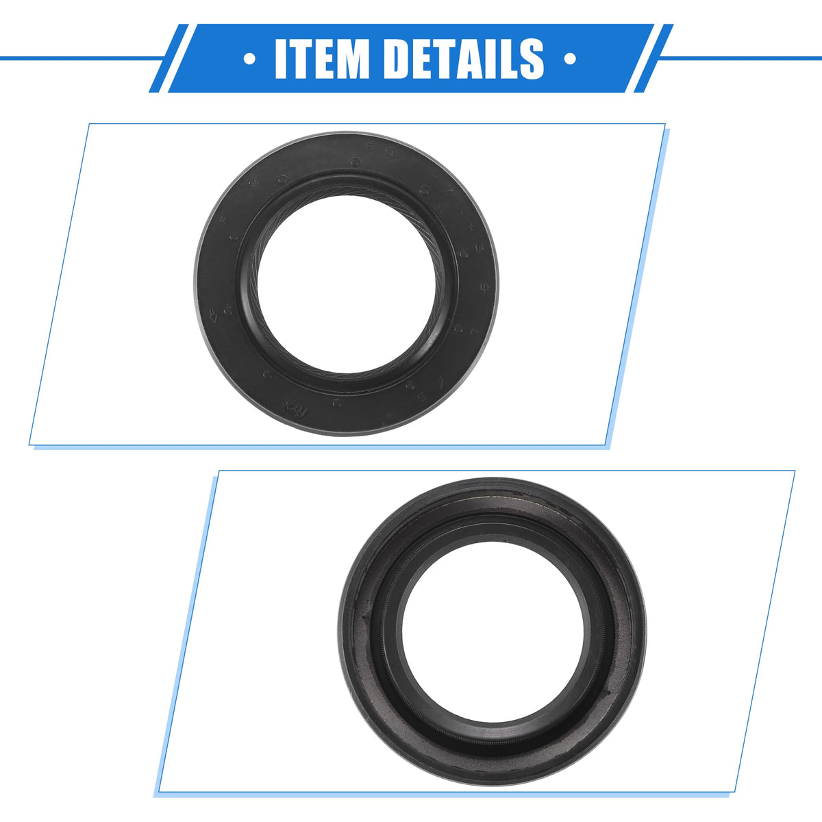 VekAuto 2 Pcs Engine Camshaft Seals Compatible for Honda CR-V 1997-2001, Durable Rubber Black Oil Seal
