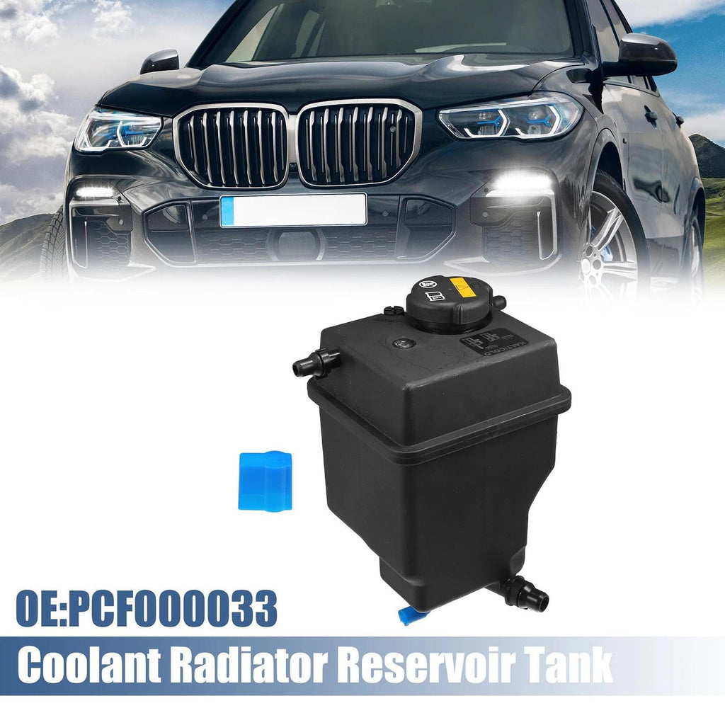Oulesh Coolant Reservoir Tank for BMW X5 E53 2004-2006 V8 4.4L, Radiator Reservoir Tank Coolant Overflow Expansion Bottle with Cap PCF000033