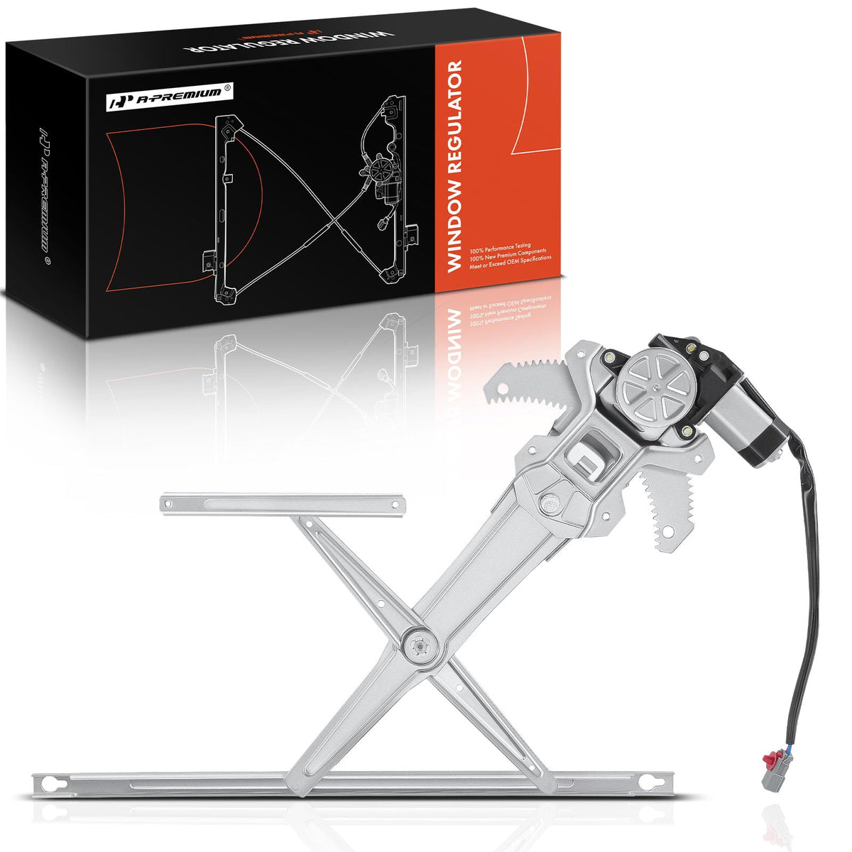 A-Premium Front Passenger Side Power Window Regulator with Motor (2-Pin)