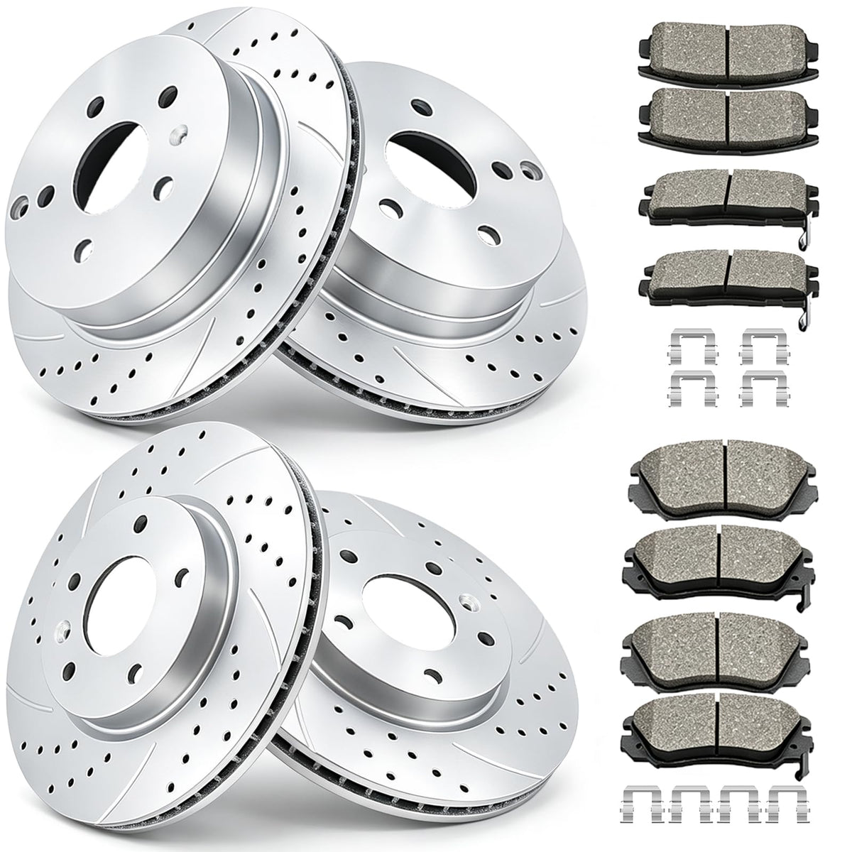 Acinoparts Front (12.64”) and Rear Brake Kit for 2010-2017 GMC Terrain