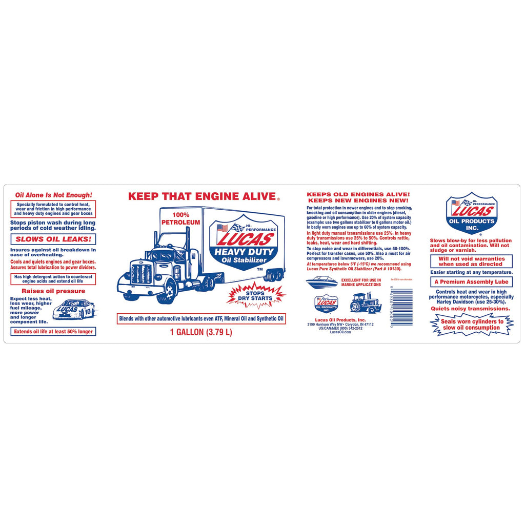 Lucas Oil 10002 Heavy Duty Oil Stabilizer - 1 gal