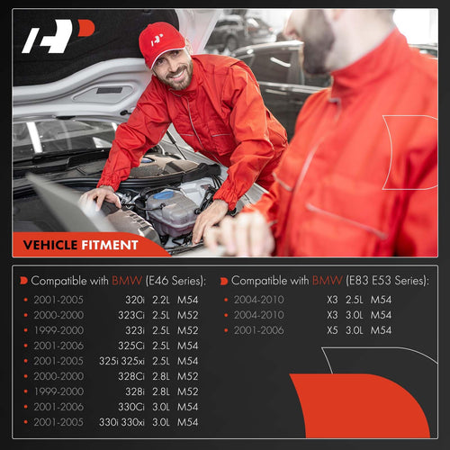 A-Premium Engine Coolant Overflow Recovery Reservoir Tank - W/Sensor & Cap [DOHC, 6Cyl 2.2 2.5 2.8 3.0L] Compatible with BMW E46-99-06-320i, 325xi, 328i, 330xi, X3, X5 & More, for# 17137787039