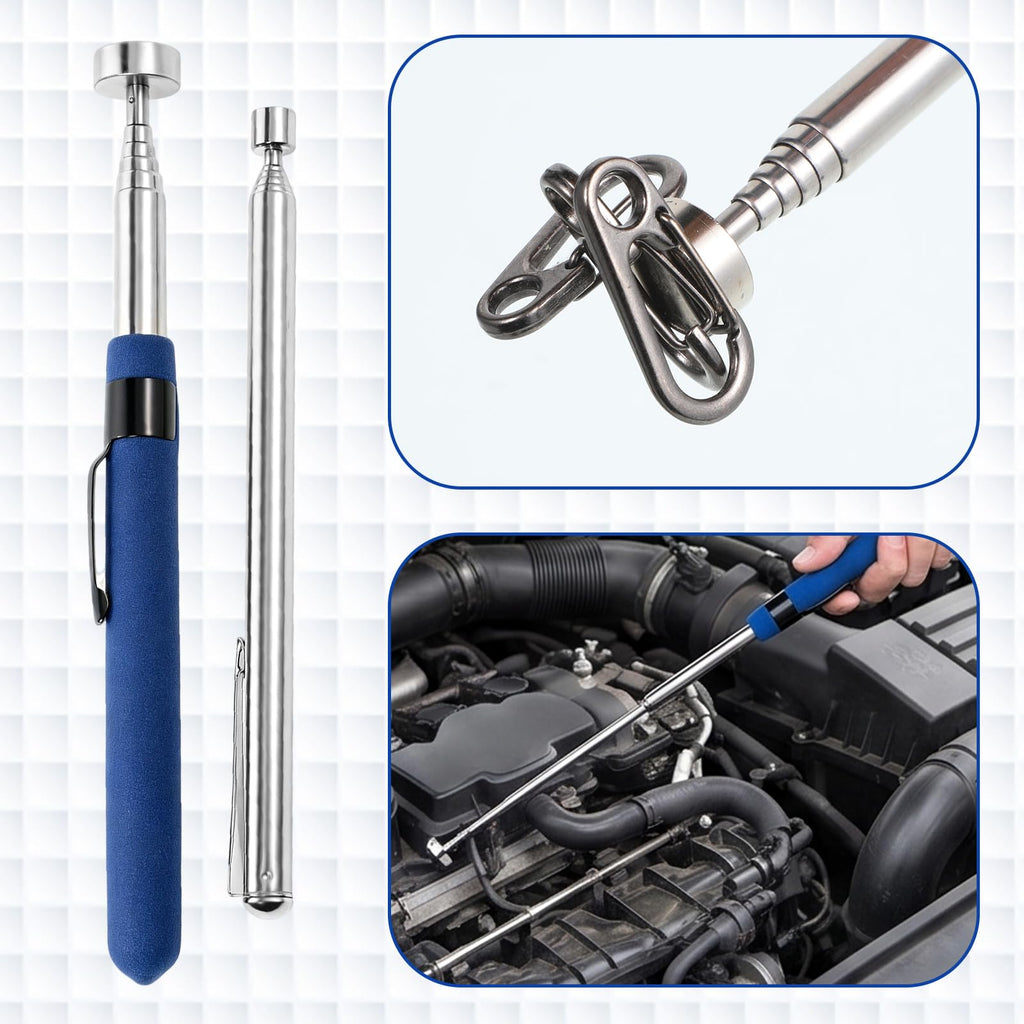 Telescoping Magnetic Pickup Tool, 2 Pcs Extendable Magnet Stick