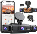 4 Channel 360° Dash Cam, 2K Front +1080P Rear Left Right with 64GB SD Card
