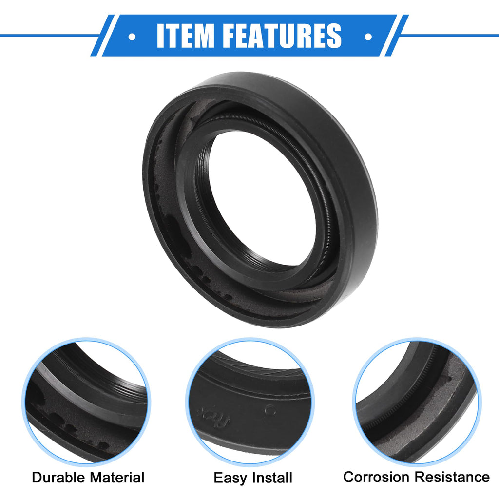 VekAuto 2 Pcs Engine Camshaft Seals Compatible for Honda CR-V 1997-2001, Durable Rubber Black Oil Seal