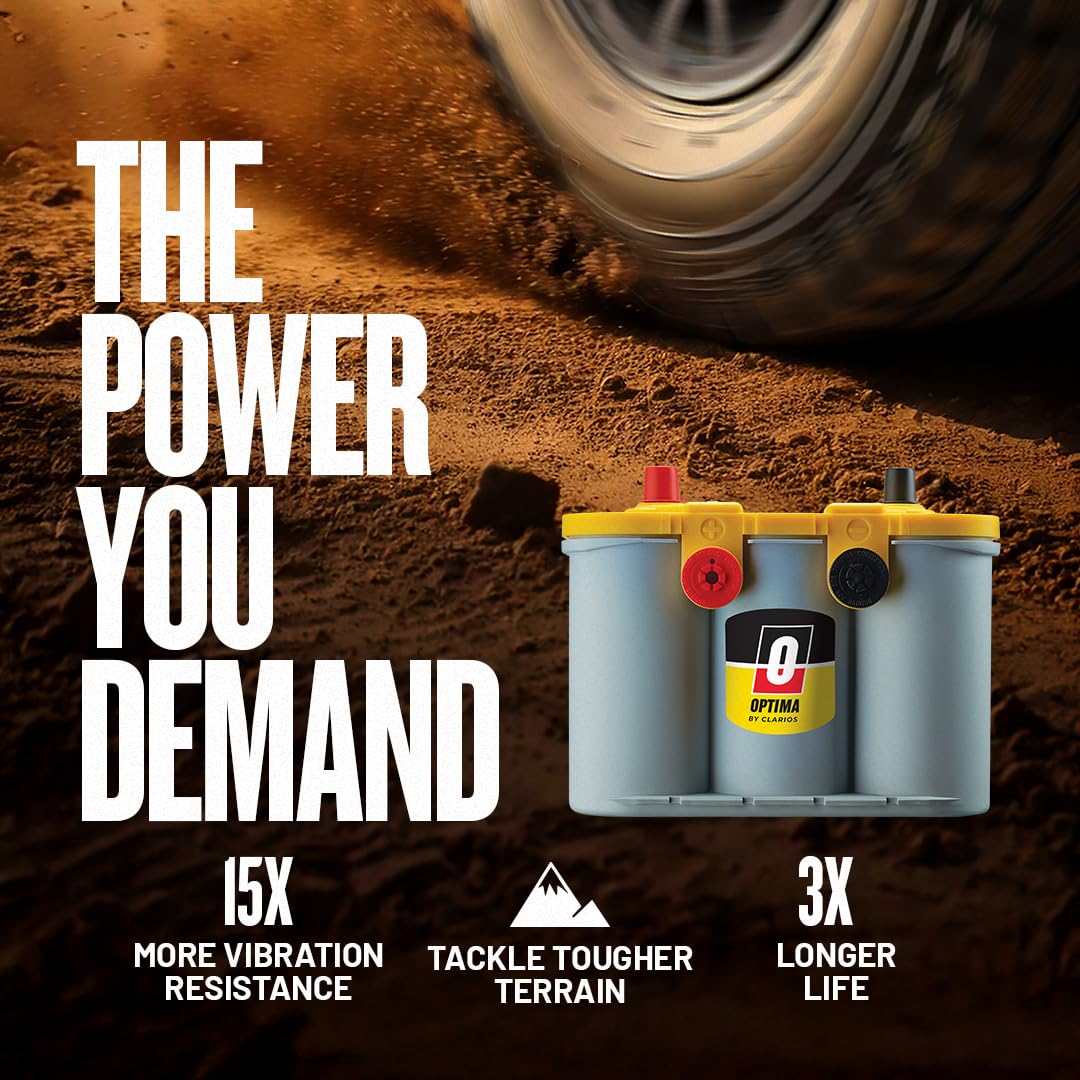 OPTIMA® Batteries High Performance D51R YELLOWTOP® Sealed AGM Battery