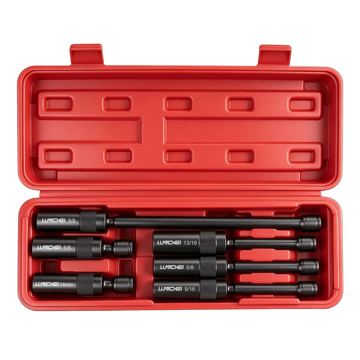 LLNDEI 3/8-Inch Drive Magnetic Swivel Spark Plug Socket Set 6Pcs