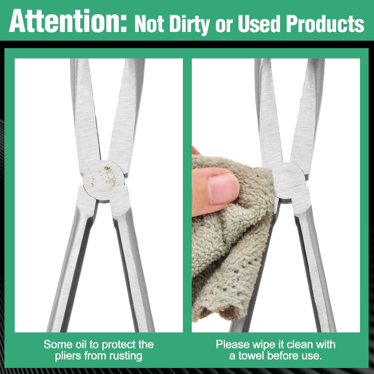 SPEEDWOX 90 Degree Long Reach Bent Nose Pliers 10 Inches Serrated Teeth