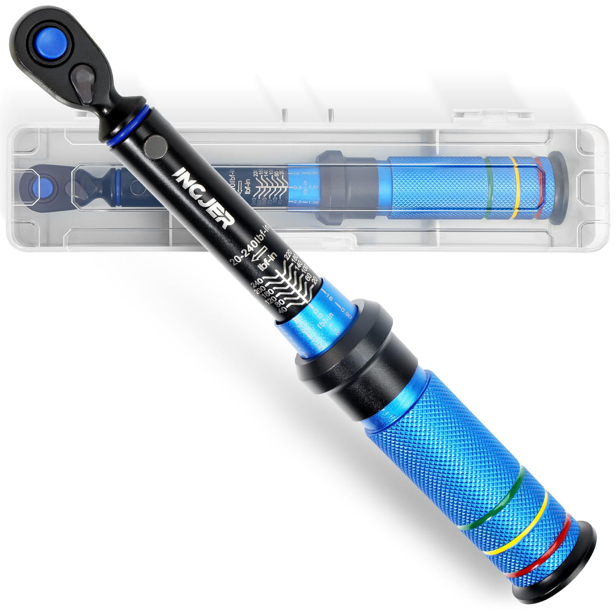 INGJER Torque Wrench, Mini 20-240in.lb, UPGRADE 1/4 Torque Wrench