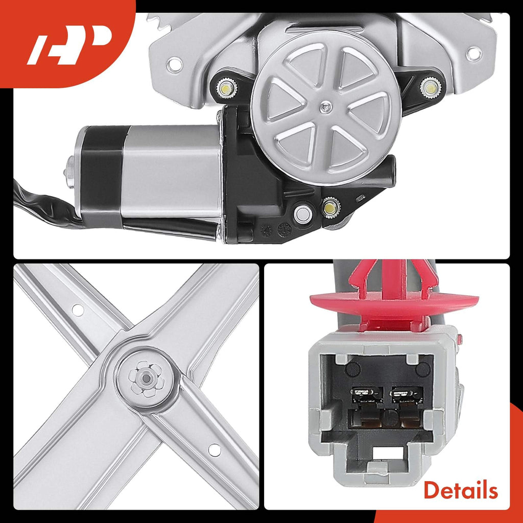 A-Premium Front Passenger Side Power Window Regulator with Motor (2-Pin)