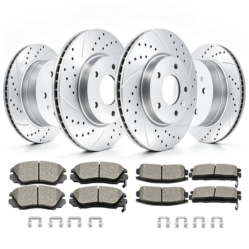 Acinoparts Front (12.64”) and Rear Brake Kit for 2010-2017 GMC Terrain