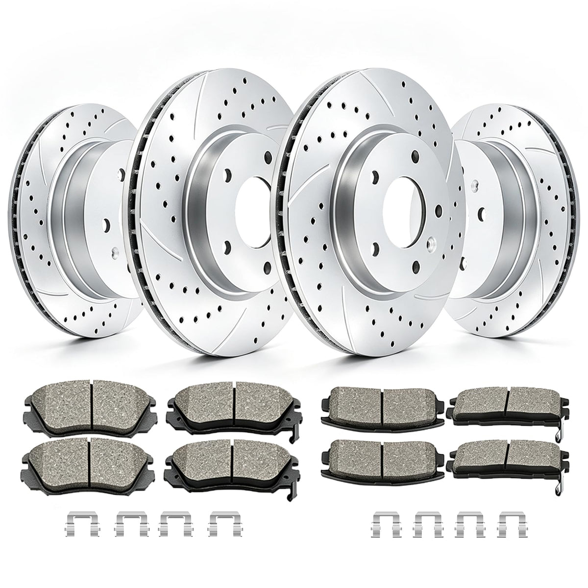 Acinoparts Front (12.64”) and Rear Brake Kit for 2010-2017 GMC Terrain