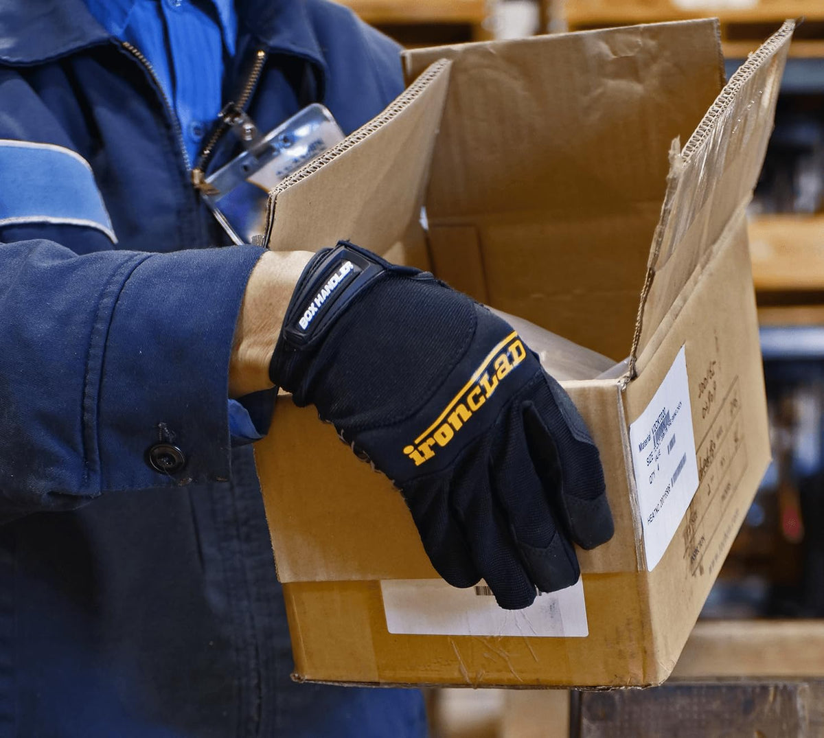 Ironclad Box Handler Work Gloves BHG, Extreme Grip, Performance Fit, Durable, Machine Washable, (1 Pair), X-Large - BHG-05-XL, Black