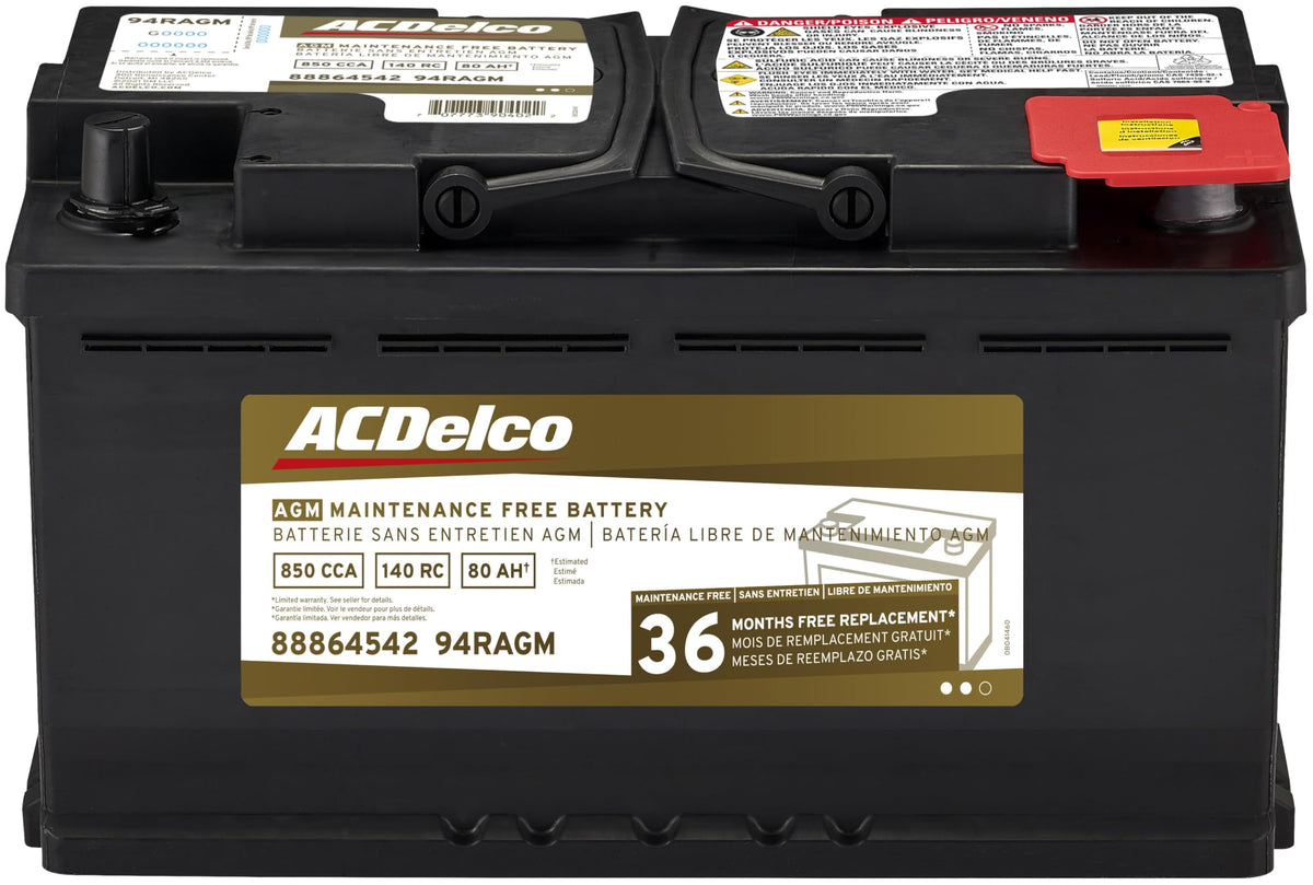 ACDelco Gold Automotive Battery 94RAGM | PN 88864542