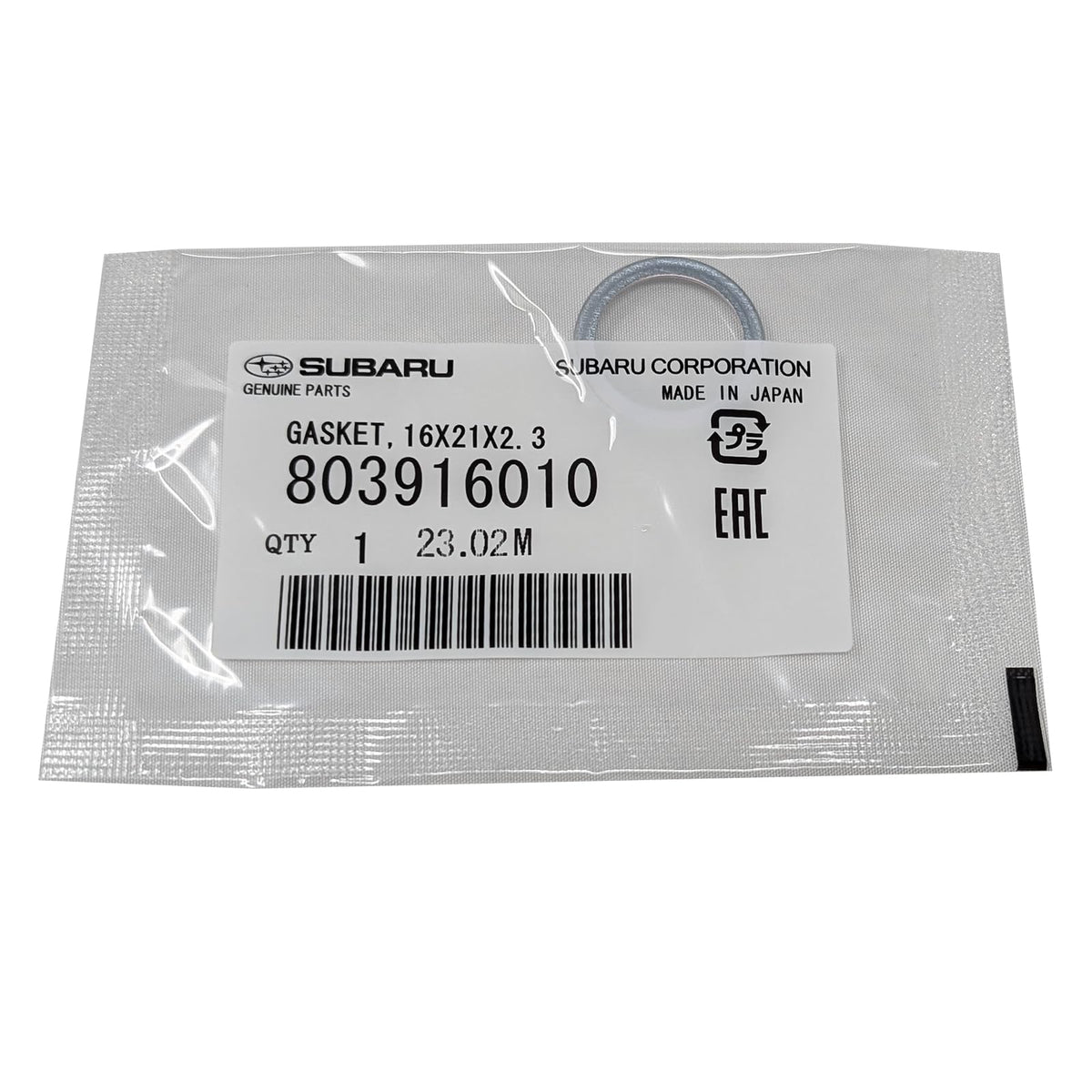 Subaru Engine Oil Filter & Crush Washer Kit (1, 2, 3, 6, 12 pks available) Outback Legacy Impreza Forester XV Crosstrek Ascent 15208AA21A 803916010 (2 Pack)