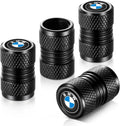 Tire Valve Stem Caps, Compatible with BMW Series Stem Cap Universal Car Air Cover Car Accessories for Cars, SUV, Truck, Motorcycles 4pcs （Black） 1