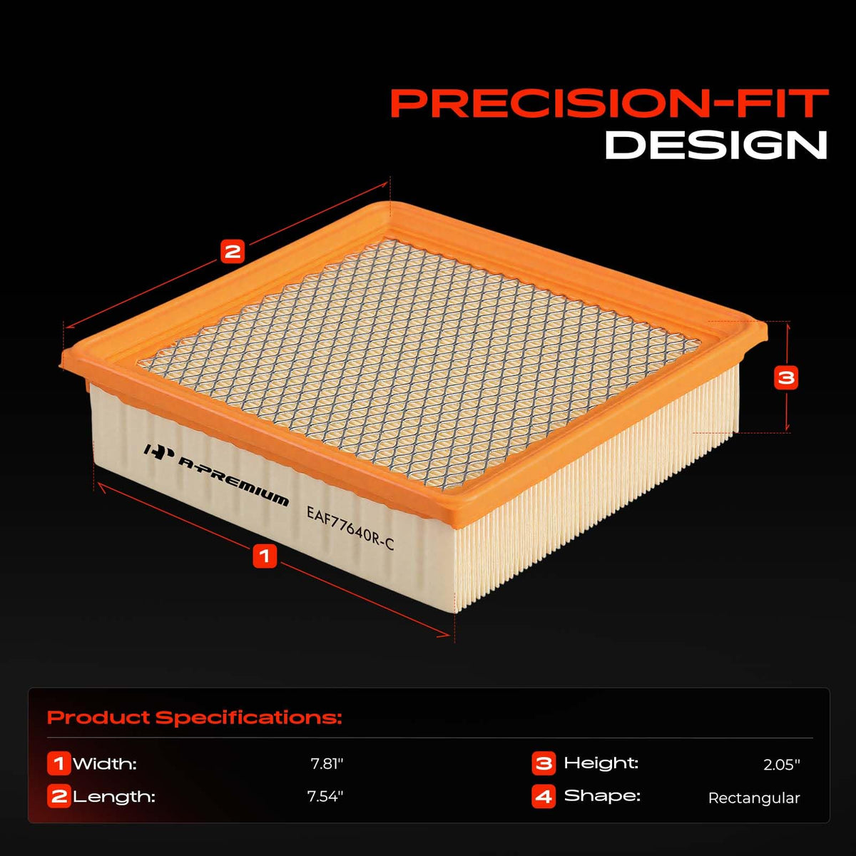 A-Premium Engine Air Filter Compatible with Honda & Acura Models
