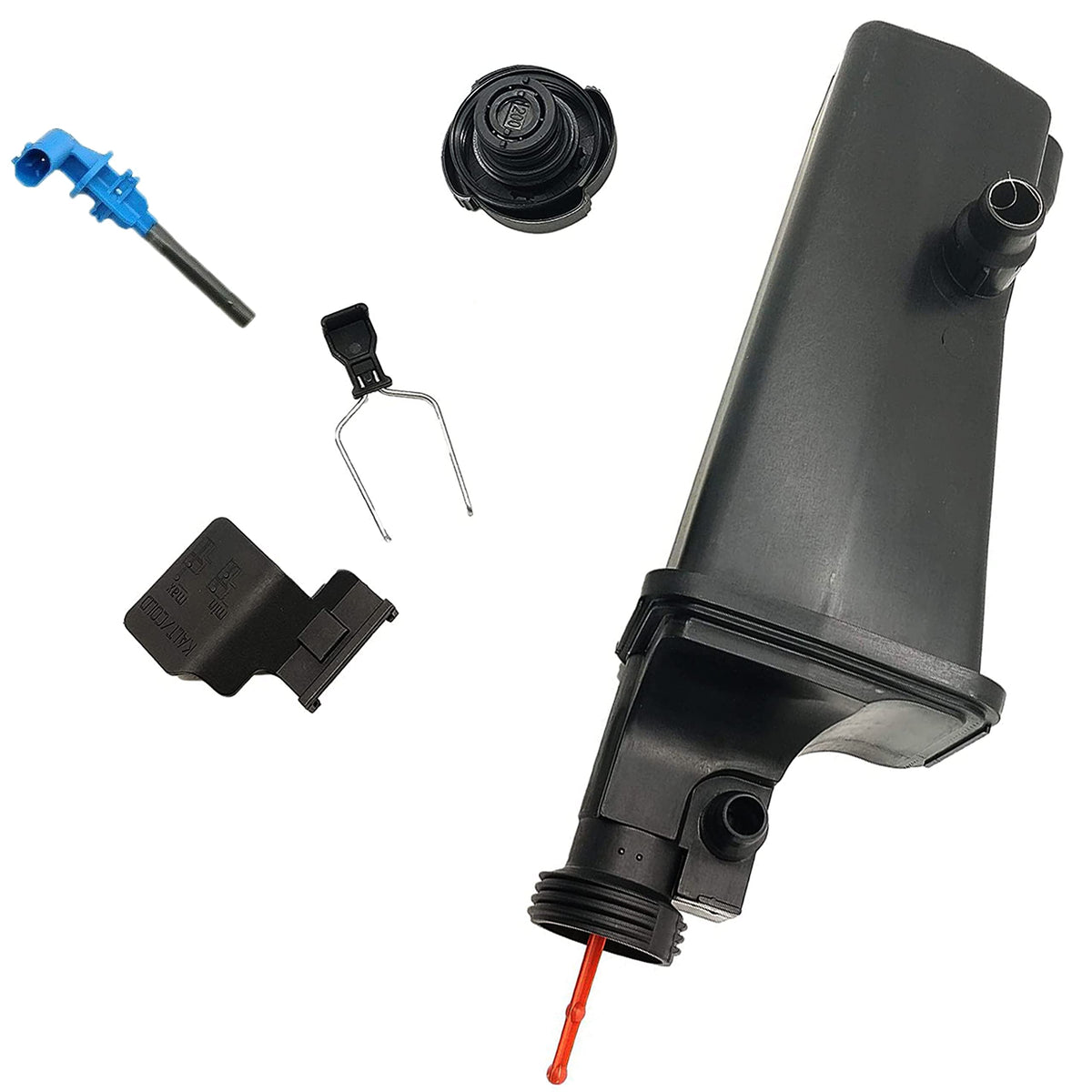 Coolant Recovery Reservoir Expansion Tank + Cap+ Sensor for BMW X3 X5 E46 E53 E83 323i 328i 325i 330i 17117573781 1999 2000 2001 2002 2003 2004 2005 2006