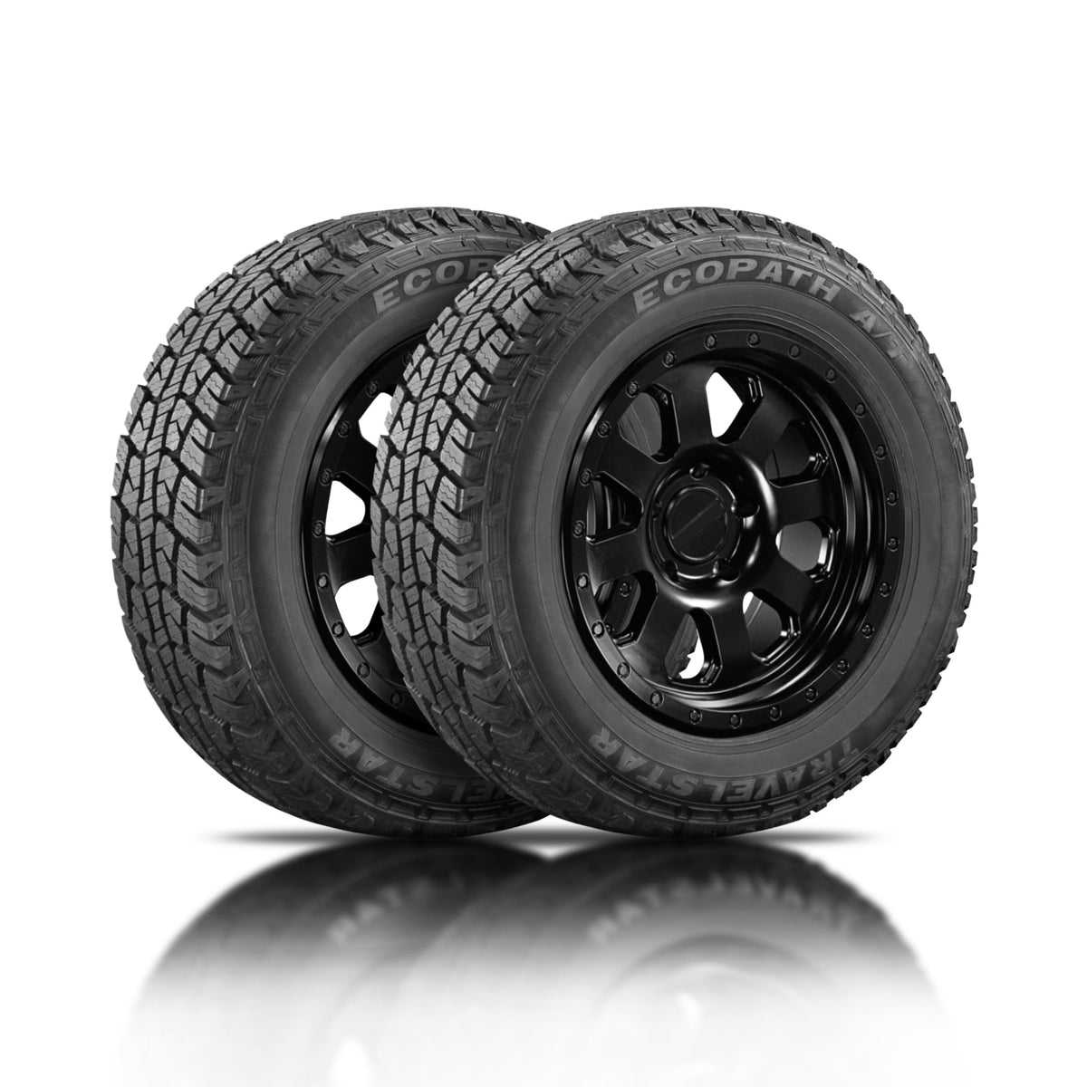 Set of 2 Travelstar Ecopath AT LT275/70R18 10 Ply 125/122S Light Truck Tire