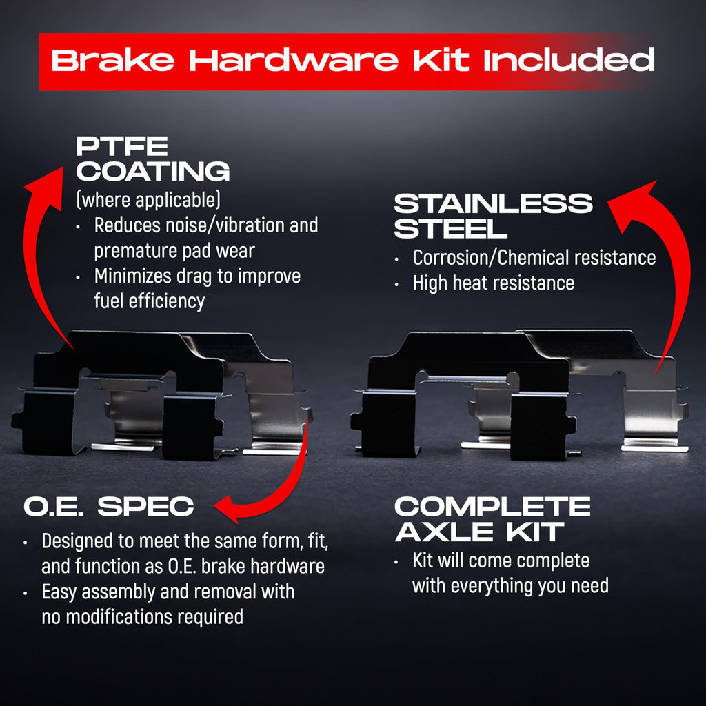 R1 Concepts Front and Rear Brake Kit Fits 2016-2019 Hyundai Sonata