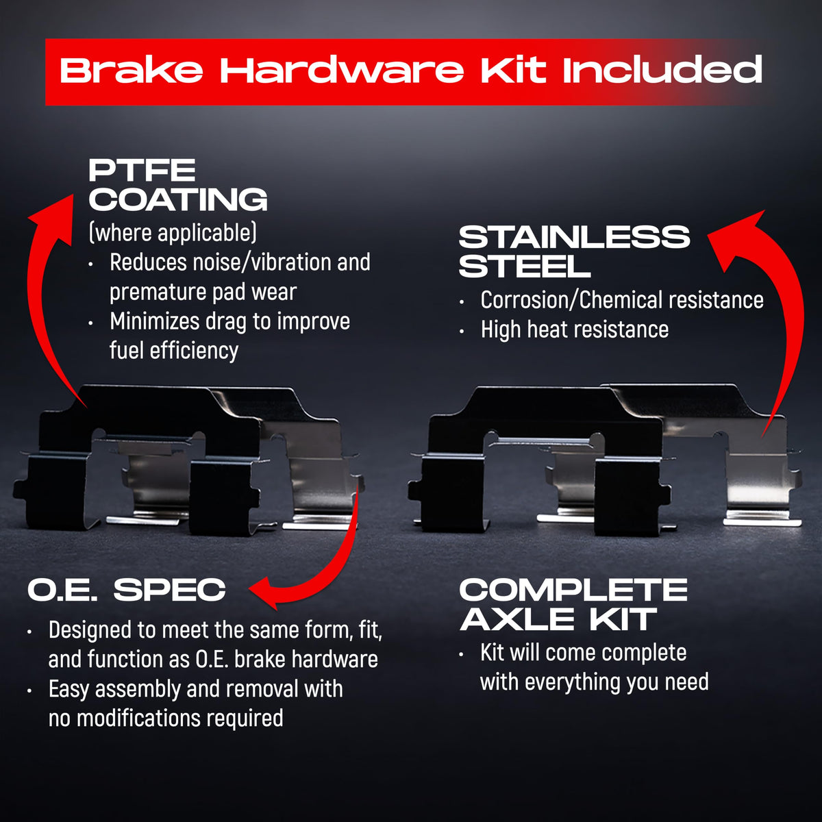 R1 Concepts Front and Rear Brake Kit Fits 2016-2019 Hyundai Sonata