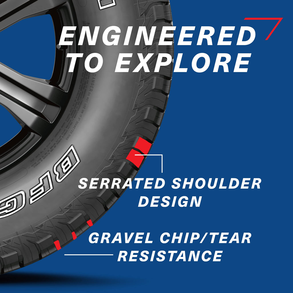 BFGoodrich Trail-Terrain T/A On and Off-Road Tire for Light Trucks, SUVs, and Crossovers, 225/65R17 102T