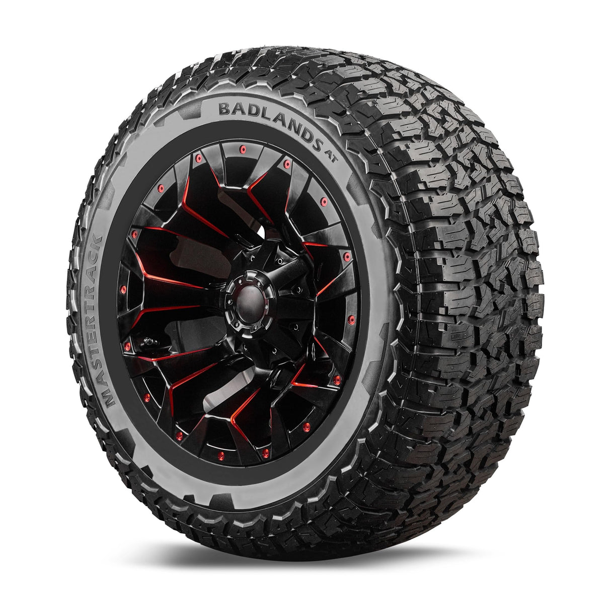 Set of 4 Mastertrack BADLANDS AT All Terrain LT265/70R17 123/120S Tires