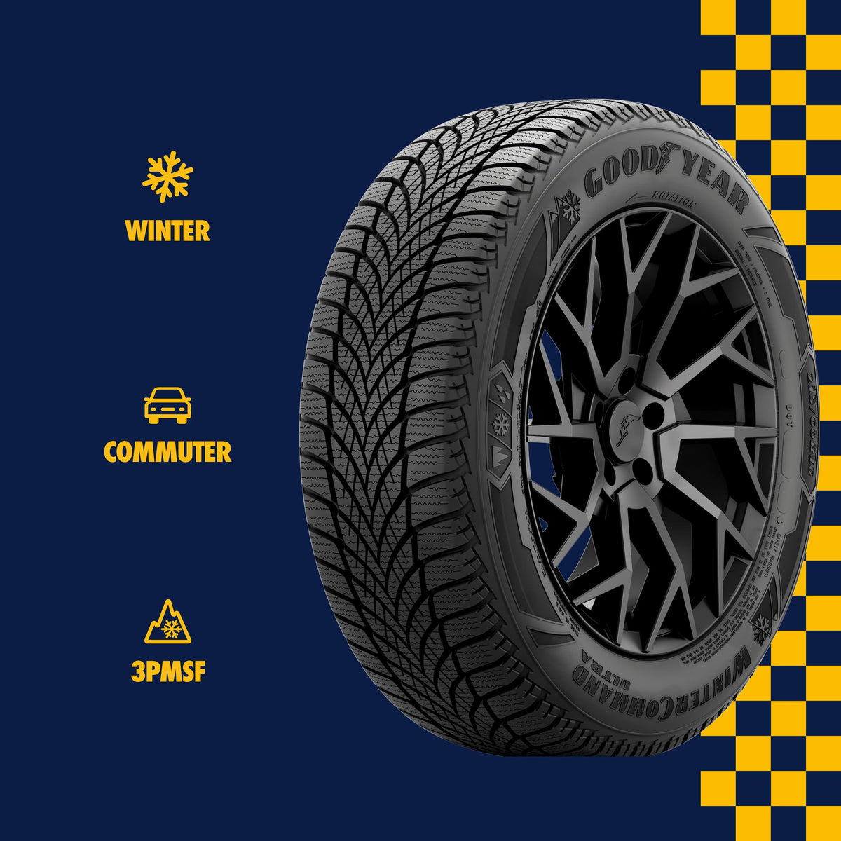 Goodyear Wintercommand Ultra 195/65R15 91T Bsw Winter tire