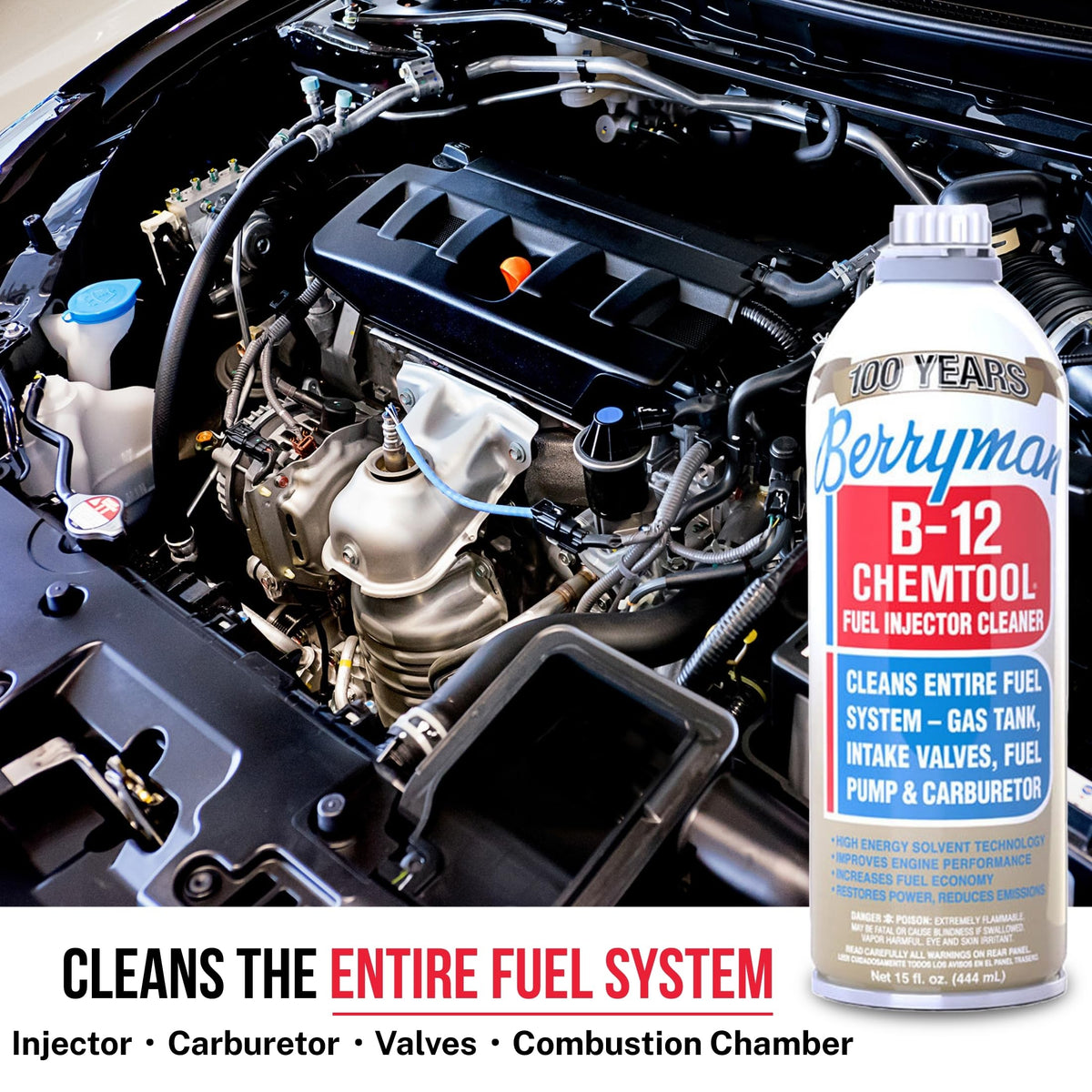 Berryman 0116 Fuel Injector Cleaner, 15oz (4 Pack) with SMA ProQor Towel