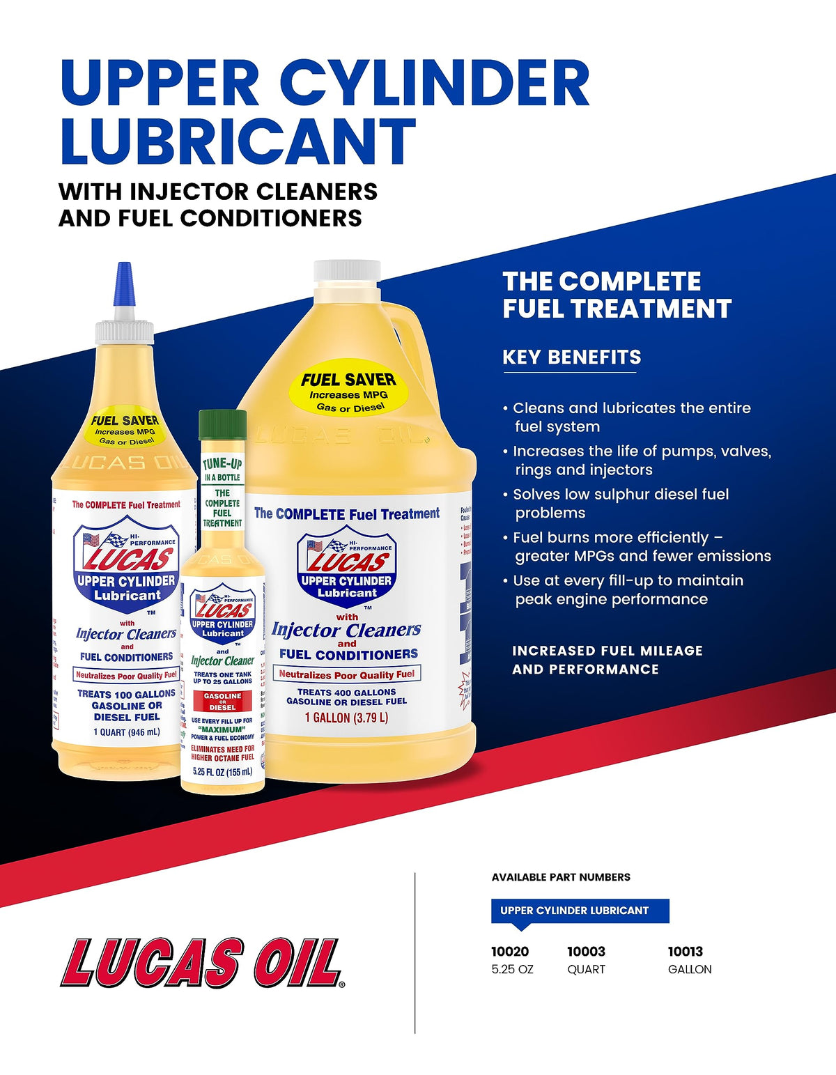 Lucas Oil 10003 Fuel Treatment - 1 qt