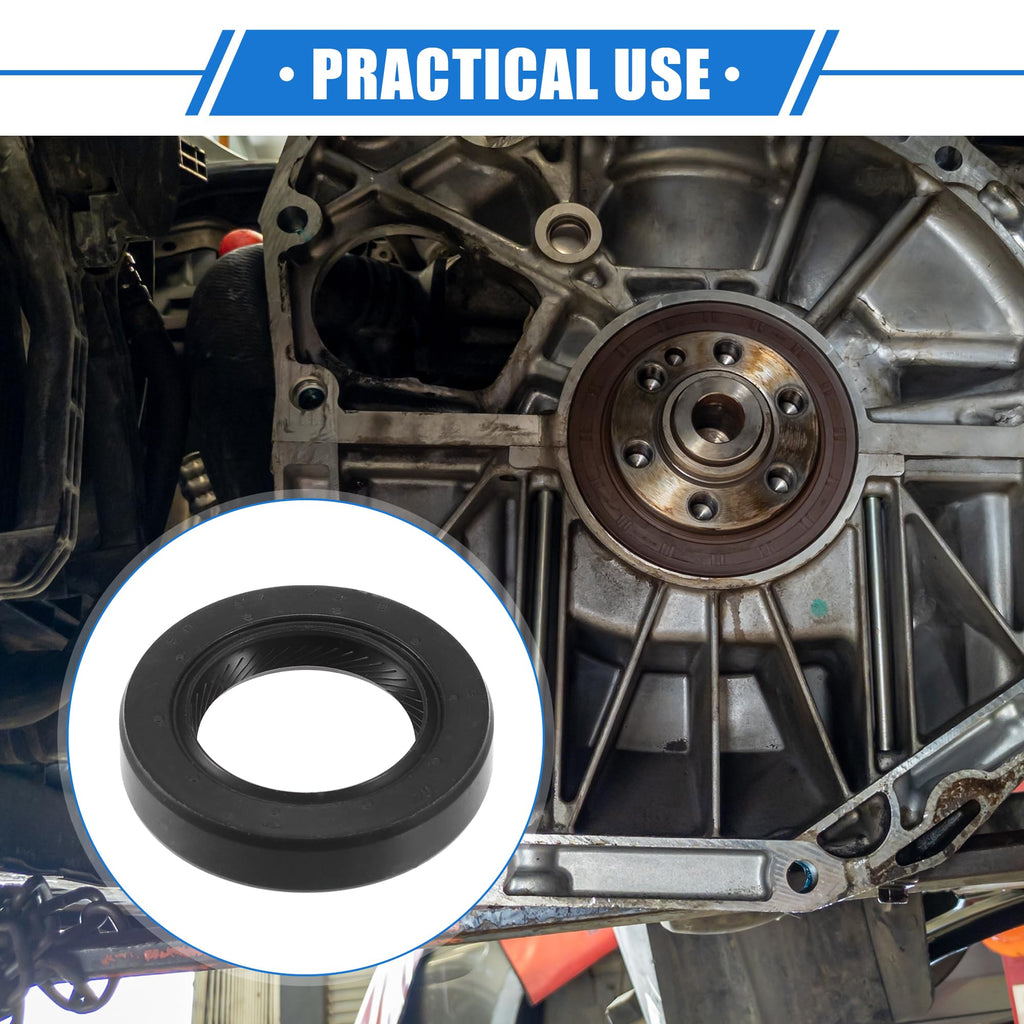 VekAuto 2 Pcs Engine Camshaft Seals Compatible for Honda CR-V 1997-2001, Durable Rubber Black Oil Seal