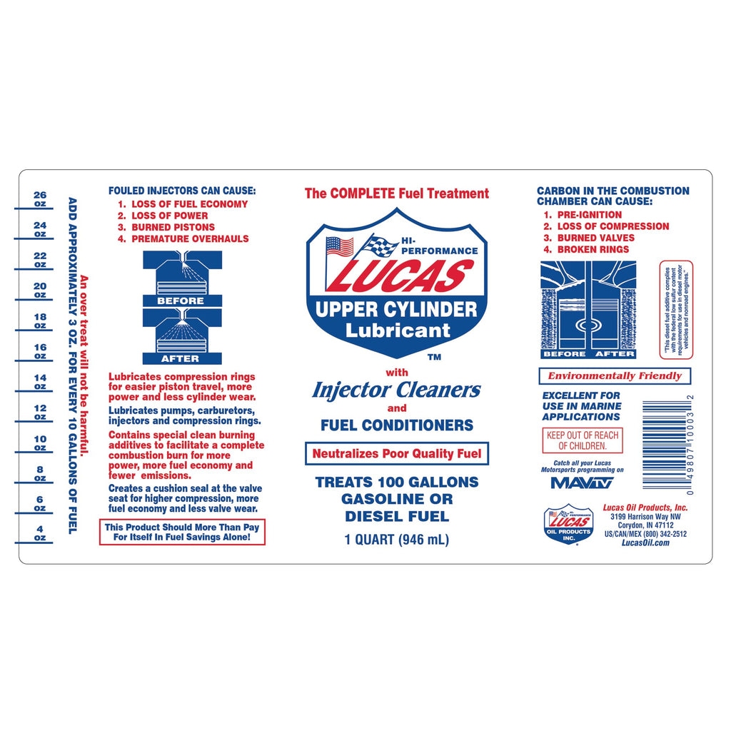 Lucas Oil 10003 Fuel Treatment - 1 qt